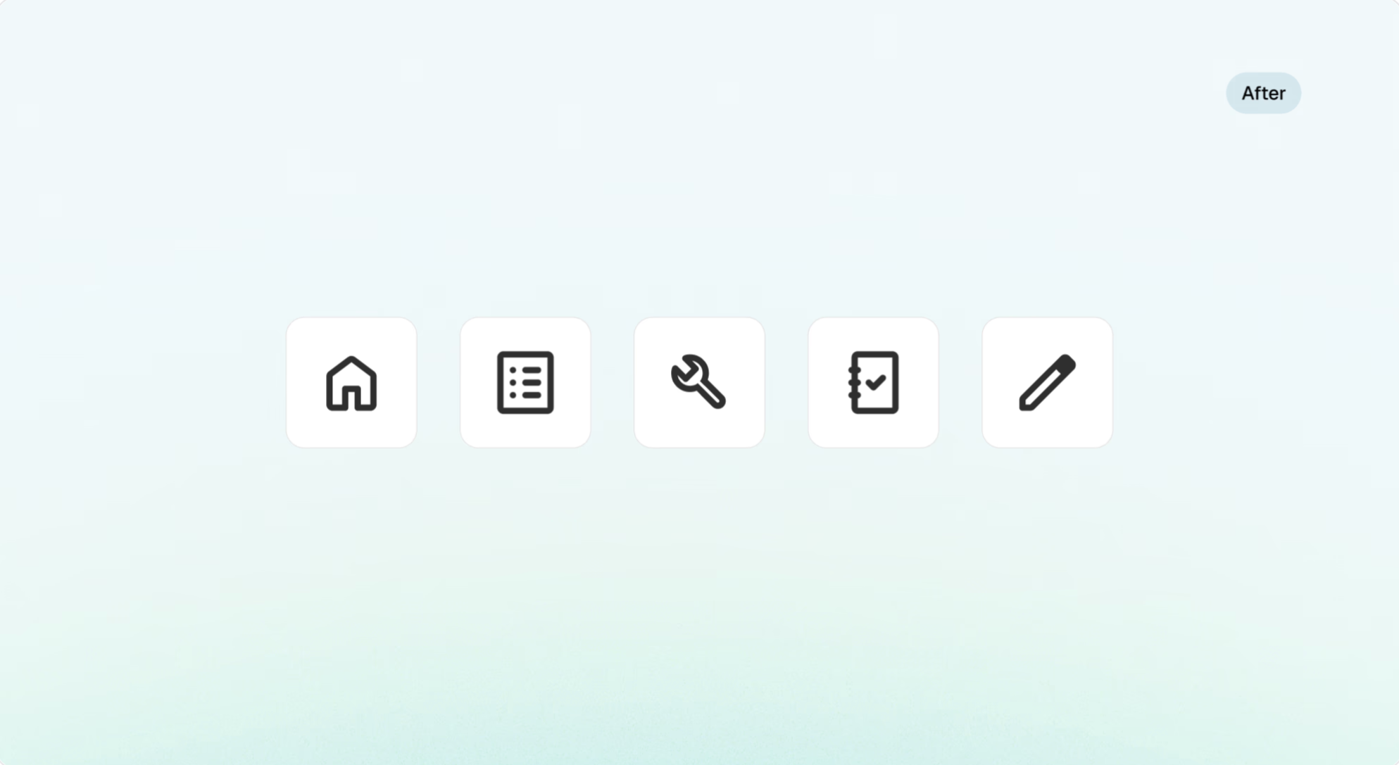 Icons after